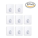 Hirundo Waterproof Reusable Seamless Sticky Transparent Frosted Hooks