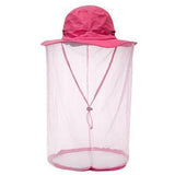 Outdoor 360-degree sun protection and insect protection cap