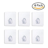 Hirundo Waterproof Reusable Seamless Sticky Transparent Frosted Hooks