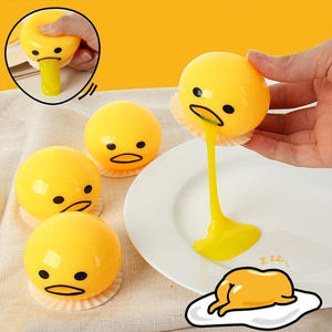 Squishy puking egg yolk stress ball 6PCS Free Shipping