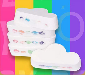 Rainbow cloud bath ball