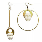 Dark style independent design earrings