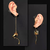 Dark style independent design earrings