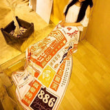 Newspaper carpets can give you warmth