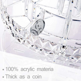 High Quality 360～ Rotating Crystal Cosmetic Storage Box-Free shipping