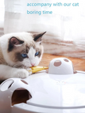 Funny Pet Toy Cat automatic Ball Disk Interactive Amusement Plate Trilaminar Turntable Cat Toy Non-toxic material