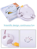 Funny Pet Toy Cat automatic Ball Disk Interactive Amusement Plate Trilaminar Turntable Cat Toy Non-toxic material