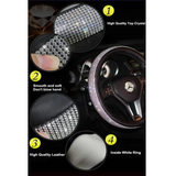 SWAROVSKI CRYSTAL STEERING WHEEL COVER