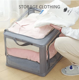 TRANSPARENT FOLDING STORAGE BOX