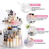 360～ Rotating Crystal Cosmetic Storage Box