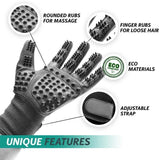 Upgrade Animal Grooming Gloves