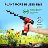 General spiral leaf drill bit garden planting flowers and vegetables