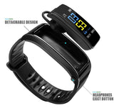 【Free Shipping Today】2-in-1 Smart Bracelet with Bluetooth Earphone