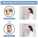 Magnifying Makeup Mirror with LED Light