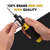 6 in 1 Screwdriver - 360 Degree Twist Bit