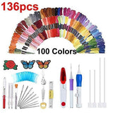 Rainbow Color Embroidery Threading Tool 136 Sets (50% OFF)