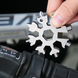 18-in-1 stainless steel snowflakes multi-tool