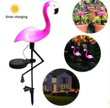 Hot SaleFlamingo Lawn LampGarden Outdoor Decor Solar Lights Path  with Solar Panel Waterproof-  Yard Ornaments