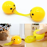 Squishy puking egg yolk stress ball 6PCS Free Shipping