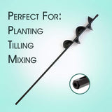 General spiral leaf drill bit garden planting flowers and vegetables