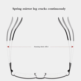 Titanium progressive far and near dual-use reading glasses