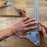 Multi-Functional Woodworking Ruler