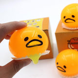 Squishy puking egg yolk stress ball 6PCS Free Shipping