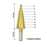 Domom Titanium Step Drill (3 pieces)