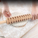 Amazing Christmas Embossing Rolling Pin