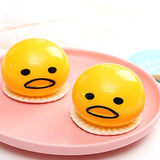 Squishy puking egg yolk stress ball 6PCS Free Shipping