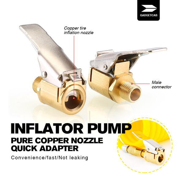 Inflator Pump Pure Copper Nozzle Quick Adapter