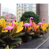 Hot SaleFlamingo Lawn LampGarden Outdoor Decor Solar Lights Path  with Solar Panel Waterproof-  Yard Ornaments