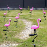 Hot SaleFlamingo Lawn LampGarden Outdoor Decor Solar Lights Path  with Solar Panel Waterproof-  Yard Ornaments