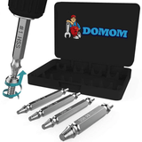 Domom Damaged Screw Extractor (Set of 4)