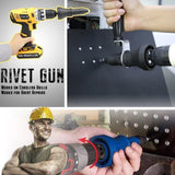 Detachable Rivet Gun Drill Adapter