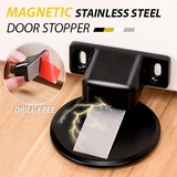 Stainless steel invisible magnetic doorstop