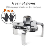 Get a free pair of gloves New Universal 3 Jaw Oil Filter Wrench