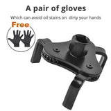 Get a free pair of gloves New Universal 3 Jaw Oil Filter Wrench
