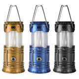 3-IN-1  PORTABLE OUTDOOR CAMPING LED FLAME LANTERN FLASHLIGHT