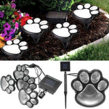 60%OFF-Solar-Powered Paw Print Lights（4pcs）